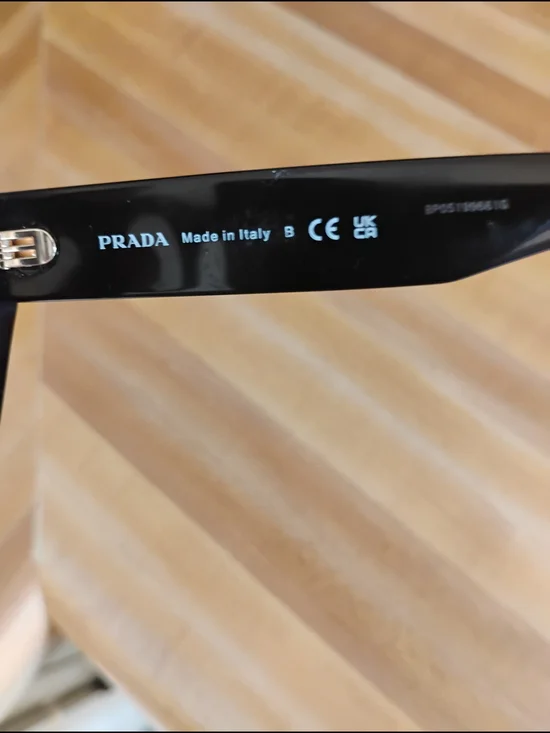 Prada Black Oversized Square Eyeglasses - Picture 3 of 5
